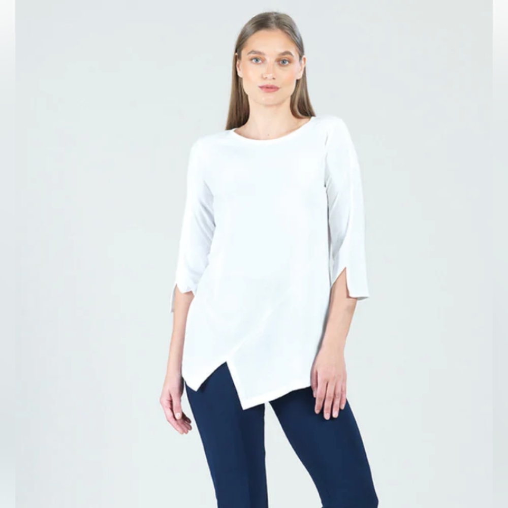 Clara Sunwoo White Tunic Top Size M